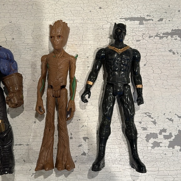 Marvel collection with sound box - Thor, Thanos, Groot, black panther. Set of 4 - Picture 3 of 6
